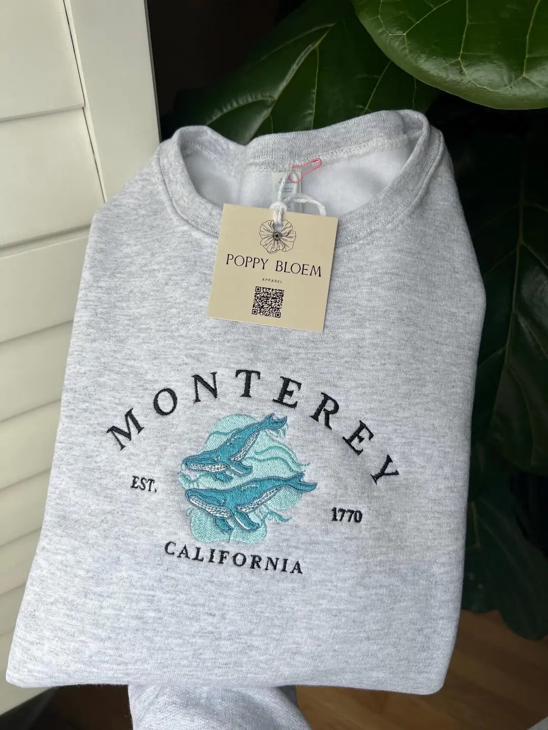 Monterey Bay Whale Crewneck