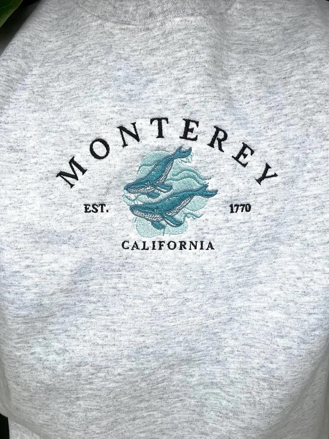 Monterey Bay Whale Crewneck