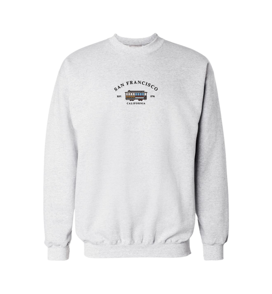 San Francisco Cable Car Crewneck