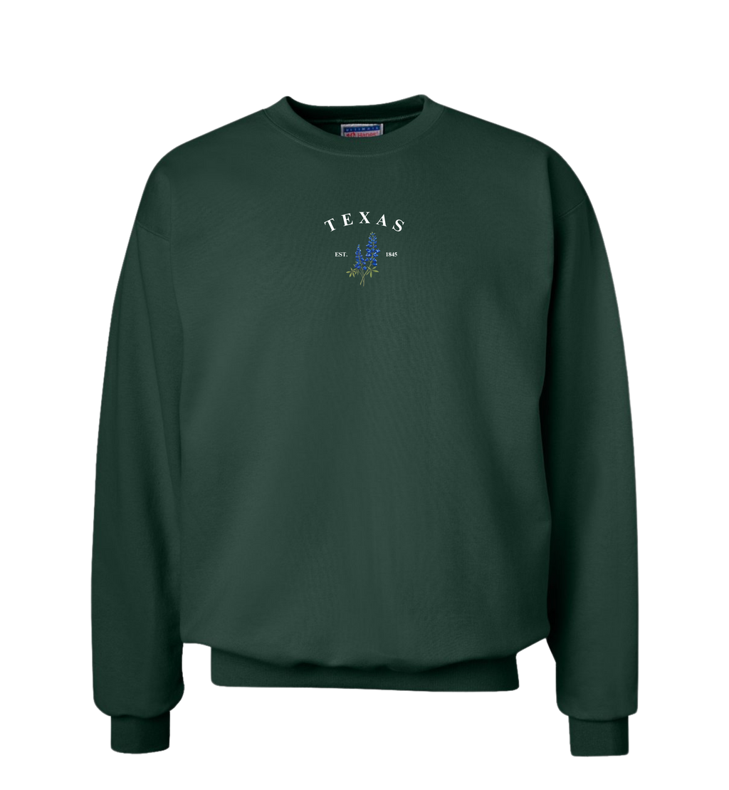 Texas State Flower Crewneck