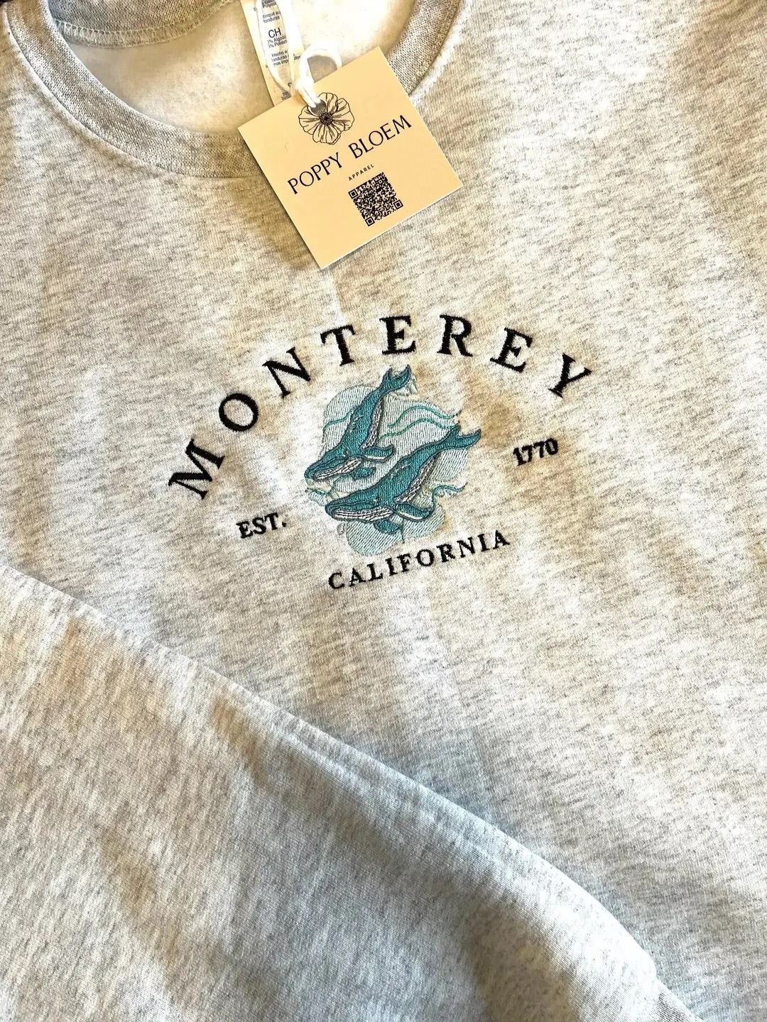 Monterey Bay Whale Crewneck